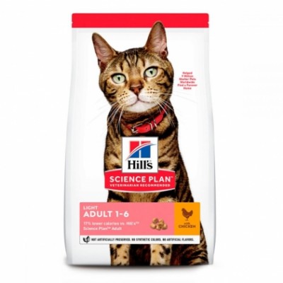 Hill's SP Feline Adult Light с курицей 1,5 кг
