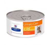 Hill's PD Canine C/D Вологий корм для котів з куркою 156г
