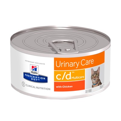 Hill's PD Canine C/D Вологий корм для котів з куркою 156г