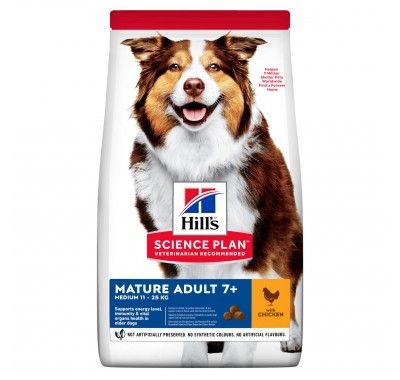 Hill's SP Canine Mature Adult 7+ Medium Breed з куркою 14 кг