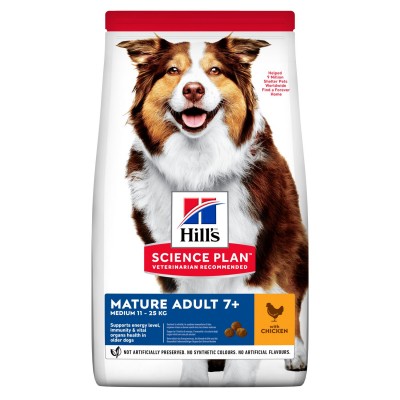 Hill's SP Canine Mature Adult 7+ Medium Breed з куркою 14 кг