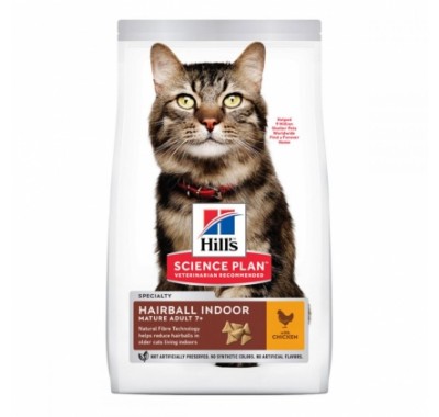 Hill's SP Feline Mature Аdult 7+ Indoor&amp;Hairball з куркою 1,5 кг