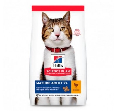 Hill's SP Feline Mature Аdult 7+ с курицей 1,5 кг