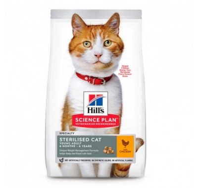 Hill's SP Feline Adult Young Sterilised Cat с курицей 1,5 кг