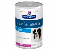 Hill's PD Canine D/D Food Sensitives Влажный корм для собак с уткой 370г