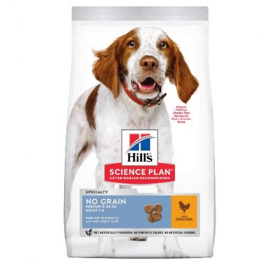 Hills SP No Grain Adult Medium Chicken Беззерновий сухий корм для собак середніх порід із куркою 2,5 кг