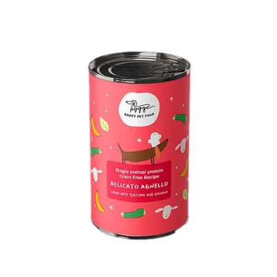 Вологий корм для собак Hygge Монопротеїн Ягня з цукіні та бананом, 400 г