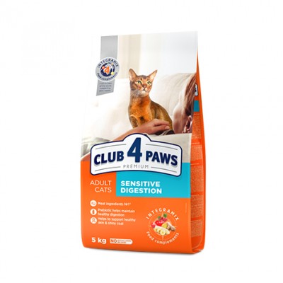 Club 4 Paws Premium Повнораціонний сухий корм для дорослих кішок з чутливим травленням 14 кг