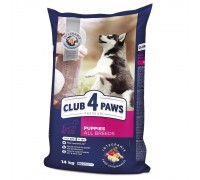Club 4 Paws Premium сухий корм для цуценят всіх порід з високим вмістом курки 14 кг
