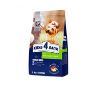 Club 4 Paws Premium сухой корм для взрослых собак малых пород курица 400 г
