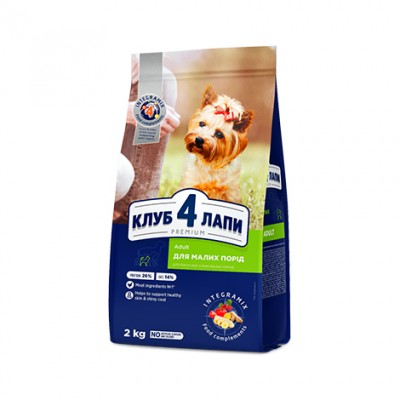 Club 4 Paws Premium сухий корм для дорослих собак малих порід курка 14 кг