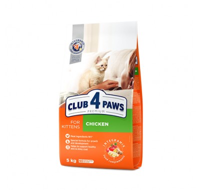 Club 4 Paws Premium Полнорационный сухой корм для котят 300 г