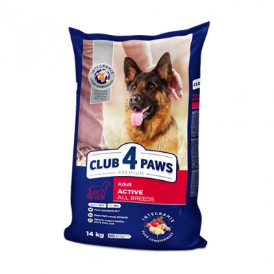 Club 4 Paws Premium сухий корм для дорослих активних собак усіх порід 14 кг