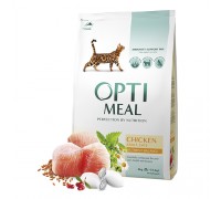 Optimeal Корм для дорослих котів з куркою 200 г