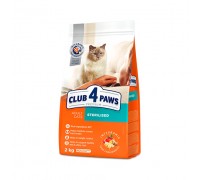 Club 4 Paws Premium Полнорационный сухой корм для взрослых стерилизованных кошек 300 г