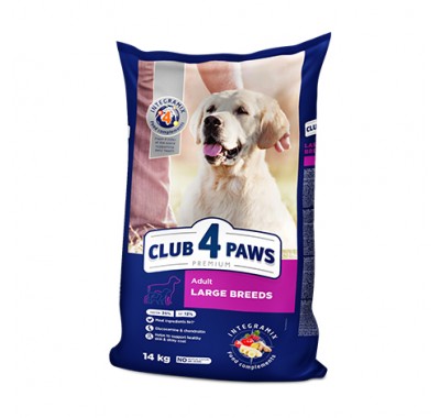 Club 4 Paws Premium сухий корм для дорослих собак великих порід 14 кг