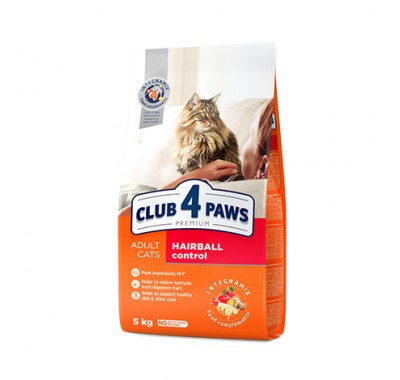 Club 4 Paws Premium сухий корм для дорослих кішок - контроль виведення вовни 14 кг