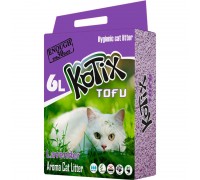 Соєвий наповнювач для котячого лотка на основі тофу KOTIX TOFU Lavender 6 л