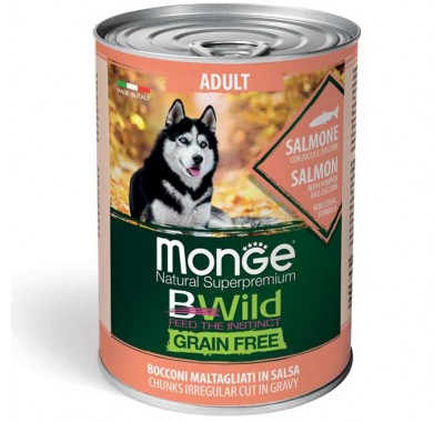 Влажный корм для собак Monge Dog Wet Adult лосось, тыква и цукини 400 г 70012621