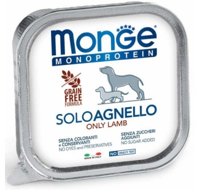 Влажный корм для собак Monge Dog Solo 100% ягненок 150 г 70014151