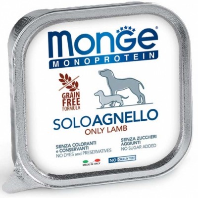 Вологий корм для собак Monge Dog Solo 100% ягня 150 г 70014151