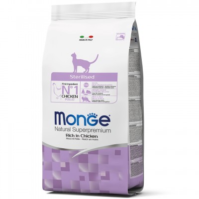 Сухий корм для кішок Monge Cat Sterilised з куркою 400 г 70011921