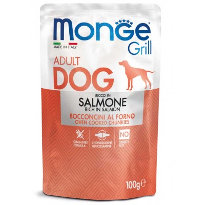 Вологий корм для собак Monge Dog Grill з лососем 100 г 70013123