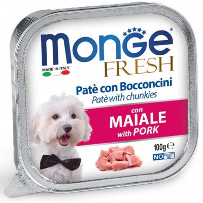 Вологий корм Monge Dog Fresh зі свининою 100 г 70013093