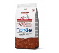 Сухий корм для цуценят дрібних порід Monge Dog Mini Puppy & Junior ягня з рисом 2,5 кг 70011525