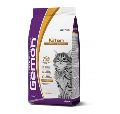 Сухий корм для кошенят Gemon Cat Kitten курка з рисом 2 кг 70297134