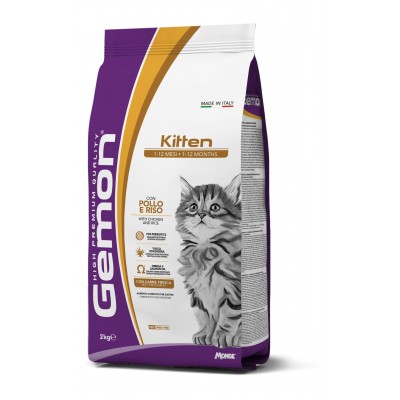 Сухий корм для кошенят Gemon Cat Kitten курка з рисом 2 кг 70297134