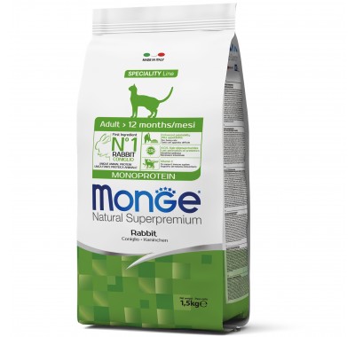 Сухий корм для кішок Monge Cat Adult з кроликом 1,5 кг 70011945