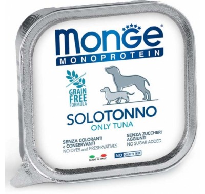 Вологий корм для собак Monge Dog Solo 100% тунець 150 г 70014168
