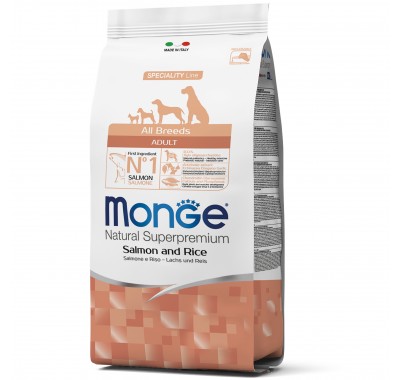 Сухий корм Monge Dog All breeds Adult лосось з рисом 2,5 кг 70011297