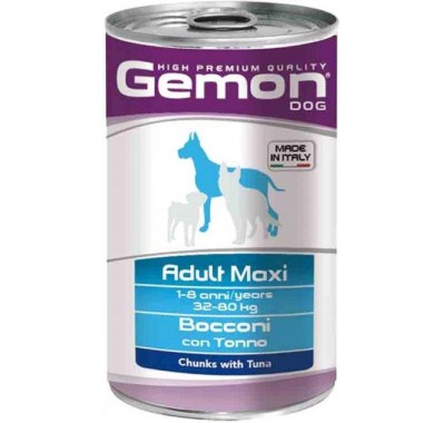 Вологий корм Gemon Dog Wet Maxi Adul із тунцем 1,25 кг 70387934