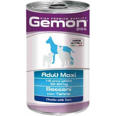 Вологий корм Gemon Dog Wet Maxi Adul із тунцем 1,25 кг 70387934
