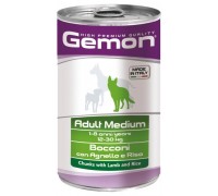 Вологий корм Gemon Dog Wet Medium Adult шматочки з ягнятком та рисом 1,25 кг 70387910