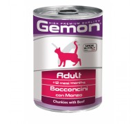 Вологий корм Gemon Cat Wet Adult яловичина шматочки 415 г 70300704