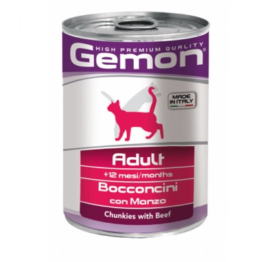 Вологий корм Gemon Cat Wet Adult лосось з креветками 415 г 70300735