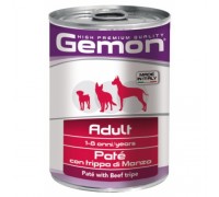 Вологий корм Gemon Dog Wet Adult паштет з яловичим рубцем 400 г 70387804