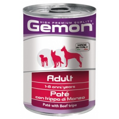 Вологий корм Gemon Dog Wet Adult паштет з яловичим рубцем 400 г 70387804