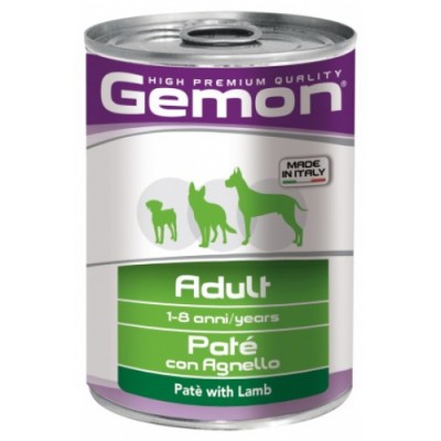 Вологий корм Gemon Dog Wet Adult паштет з ягнятком 400 г 70387811