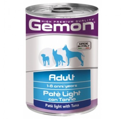 Вологий корм Gemon Dog Wet Adult лайт паштет з тунцем 400 г 70387842