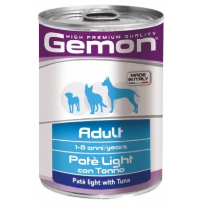 Вологий корм Gemon Dog Wet Adult лайт паштет з тунцем 400 г 70387842