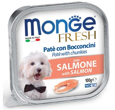 Влажный корм Monge Dog Fresh лосось 100 г 70013086