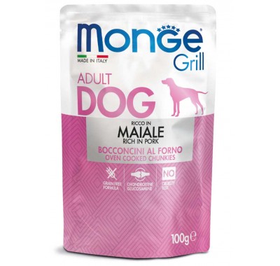 Вологий корм для собак Monge Dog Grill зі свининою 100 г 70013147