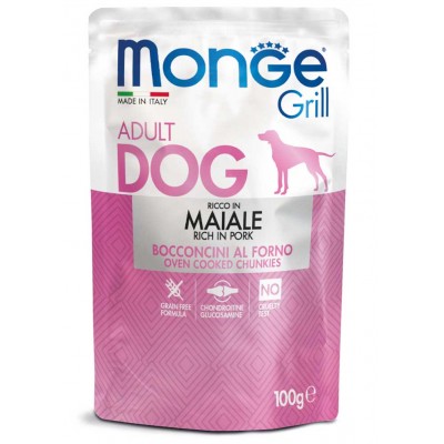 Вологий корм для собак Monge Dog Grill зі свининою 100 г 70013147