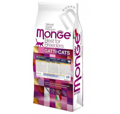 Сухий корм для кішок Monge Cat Bwild Low Grain м'ясо зайця 10 кг 70004923