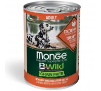 Вологий корм для собак Monge Dog Wet Adult індичка, гарбуз та цукіні 400 г 70012645
