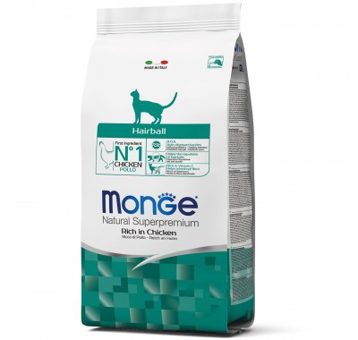 Сухой корм для кошек Monge Cat Hairball 1,5 кг 70005234